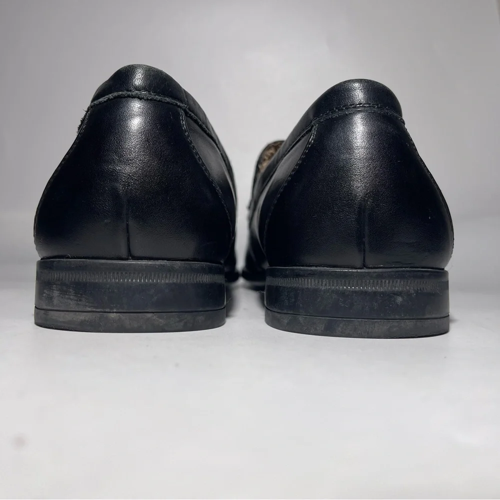 NUN BUSH Dark Brown leather SlipOn Moc Loafer Shoe